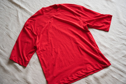 Premium Cotton Crew neck Half-Sleeved T/Red