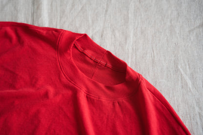 Premium Cotton Crew neck Half-Sleeved T/Red