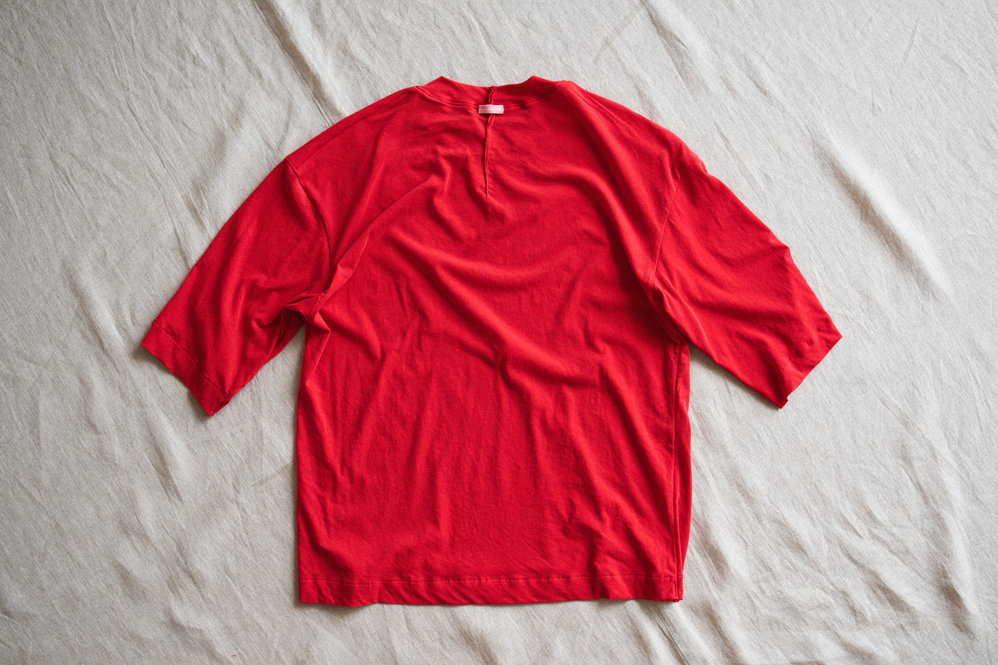 Premium Cotton Crew neck Half-Sleeved T/Red
