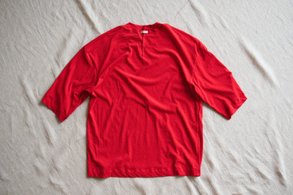 Premium Cotton Crew neck Half-Sleeved T/Red