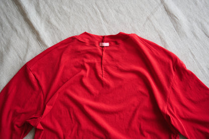 Premium Cotton Crew neck Half-Sleeved T/Red