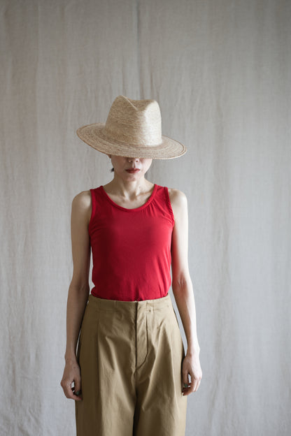Premium Cotton Tank-Top/Red