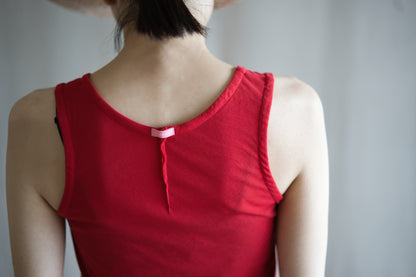 Premium Cotton Tank-Top/Red