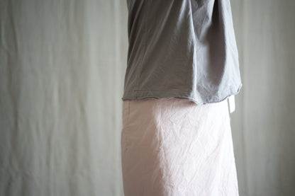 高密度コットンラップスカート/High-density cotton wrap skirt/Clam pink