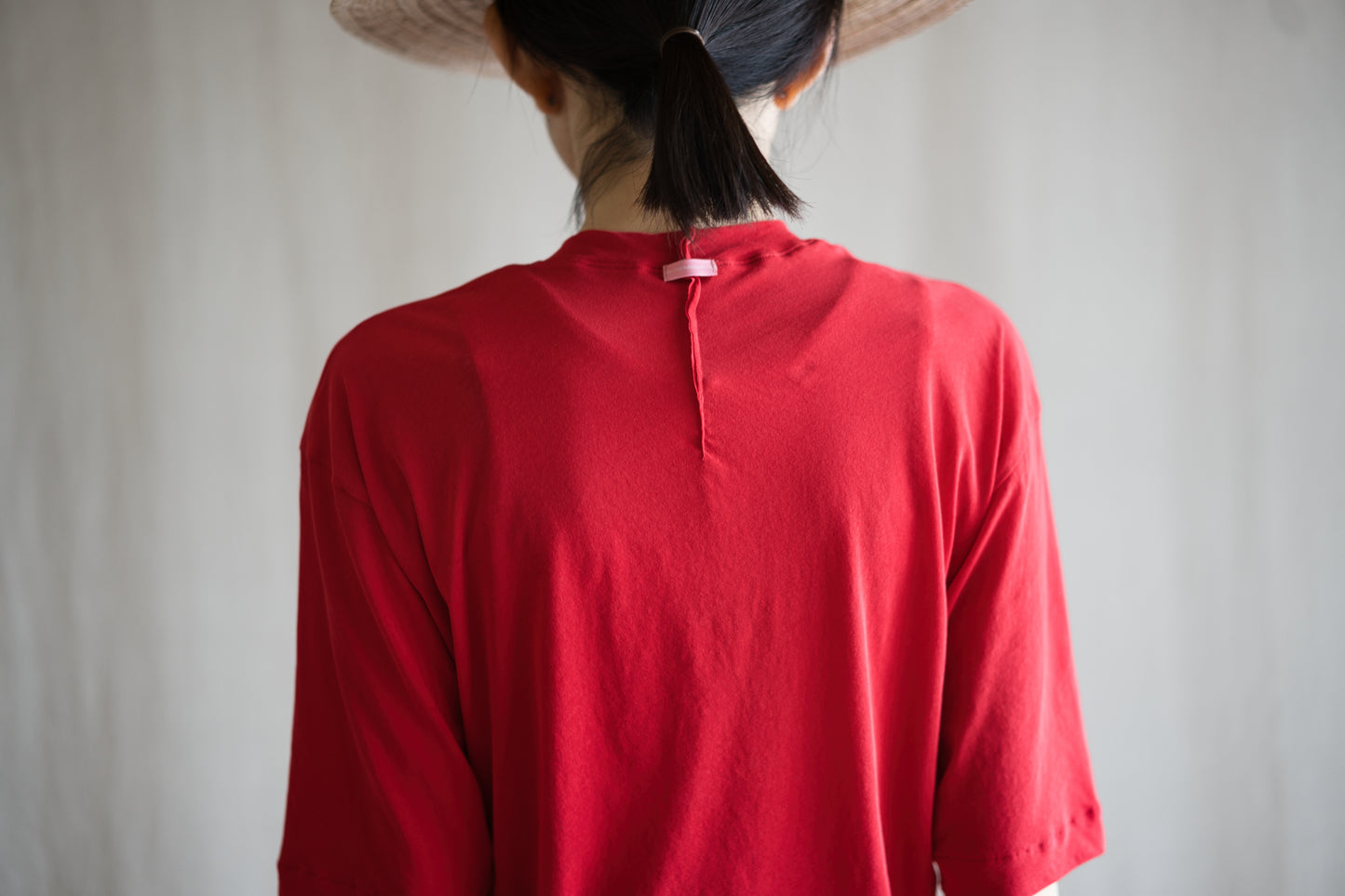 Premium Cotton Crew neck Half-Sleeved T/Red