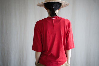 Premium Cotton Crew neck Half-Sleeved T/Red