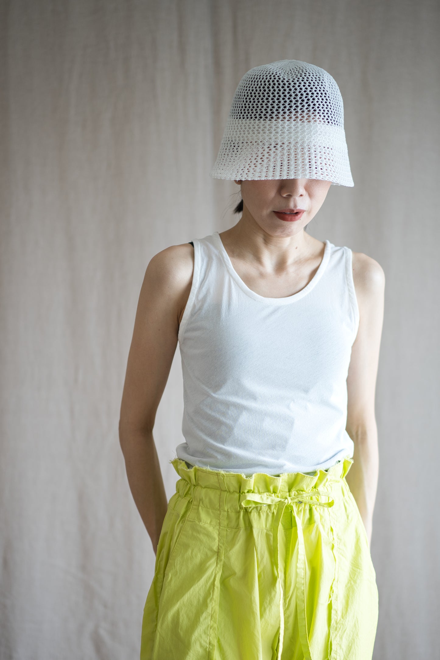 Premium Cotton Tank-Top/Fresh White