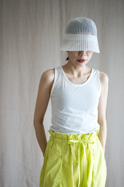 Premium Cotton Tank-Top/Fresh White