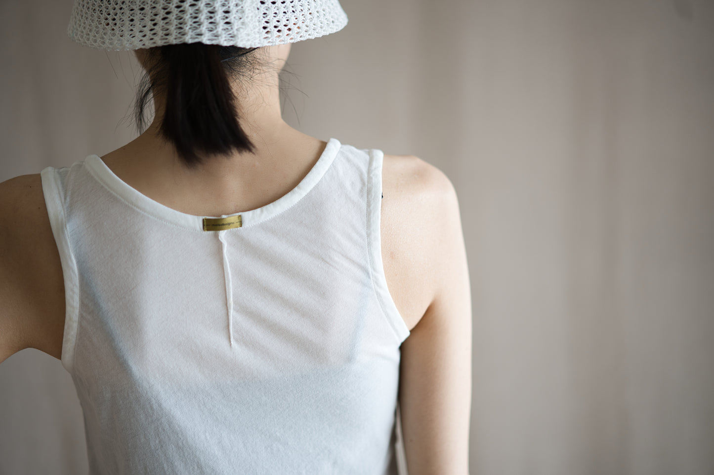 Premium Cotton Tank-Top/Fresh White