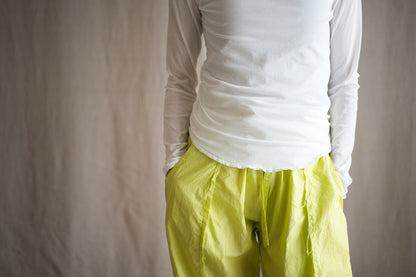 Premium Cotton Crew neck Long-Sleeved T/Fresh White