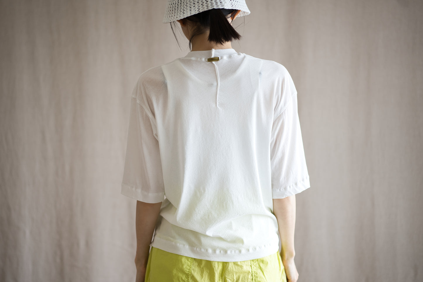 Premium Cotton Crew neck Half-Sleeved T/Fresh White