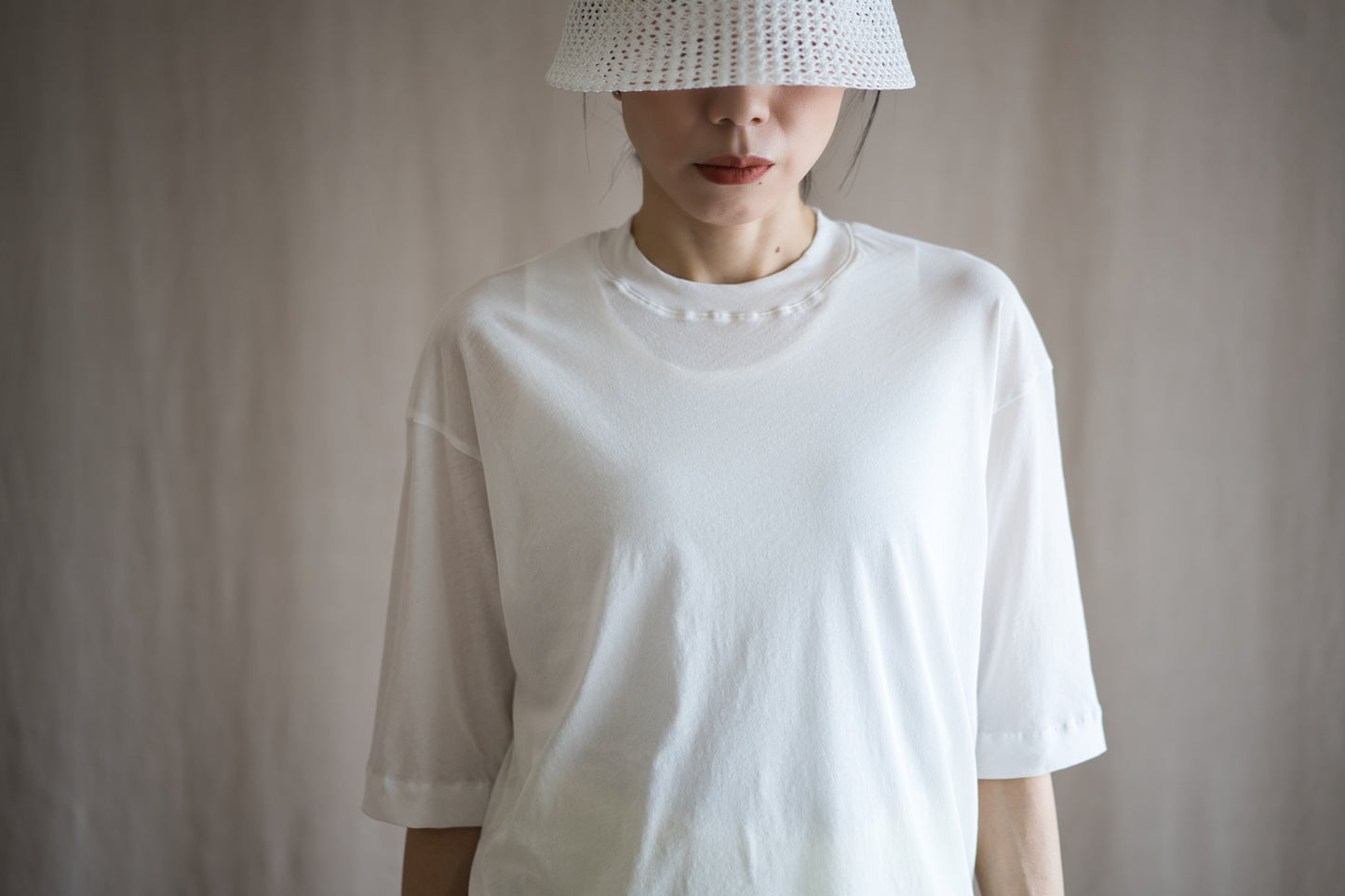 Premium Cotton Crew neck Half-Sleeved T/Fresh White