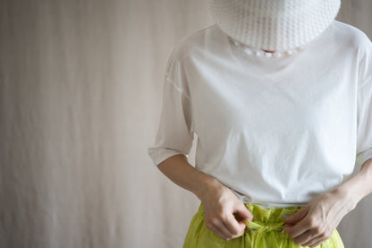 Premium Cotton Crew neck Half-Sleeved T/Fresh White