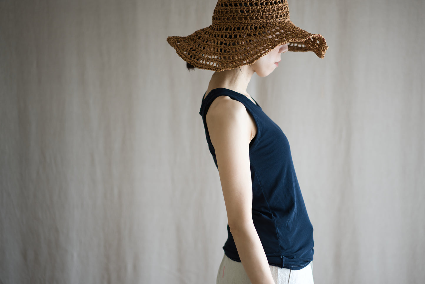 Premium Cotton Tank-Top/Navy