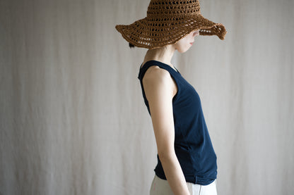 Premium Cotton Tank-Top/Navy