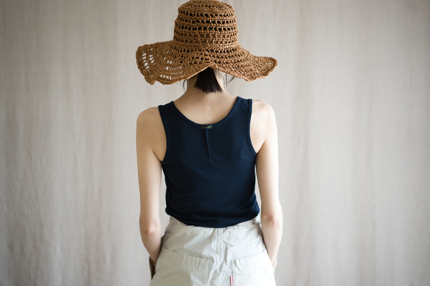 Premium Cotton Tank-Top/Navy