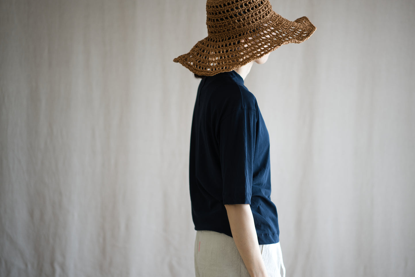Premium Cotton Crew neck Half-Sleeved T/Navy