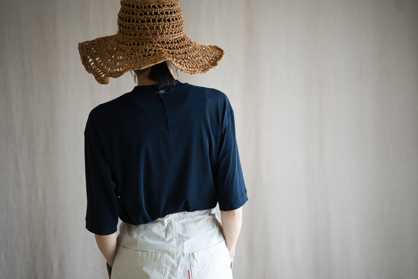 Premium Cotton Crew neck Half-Sleeved T/Navy