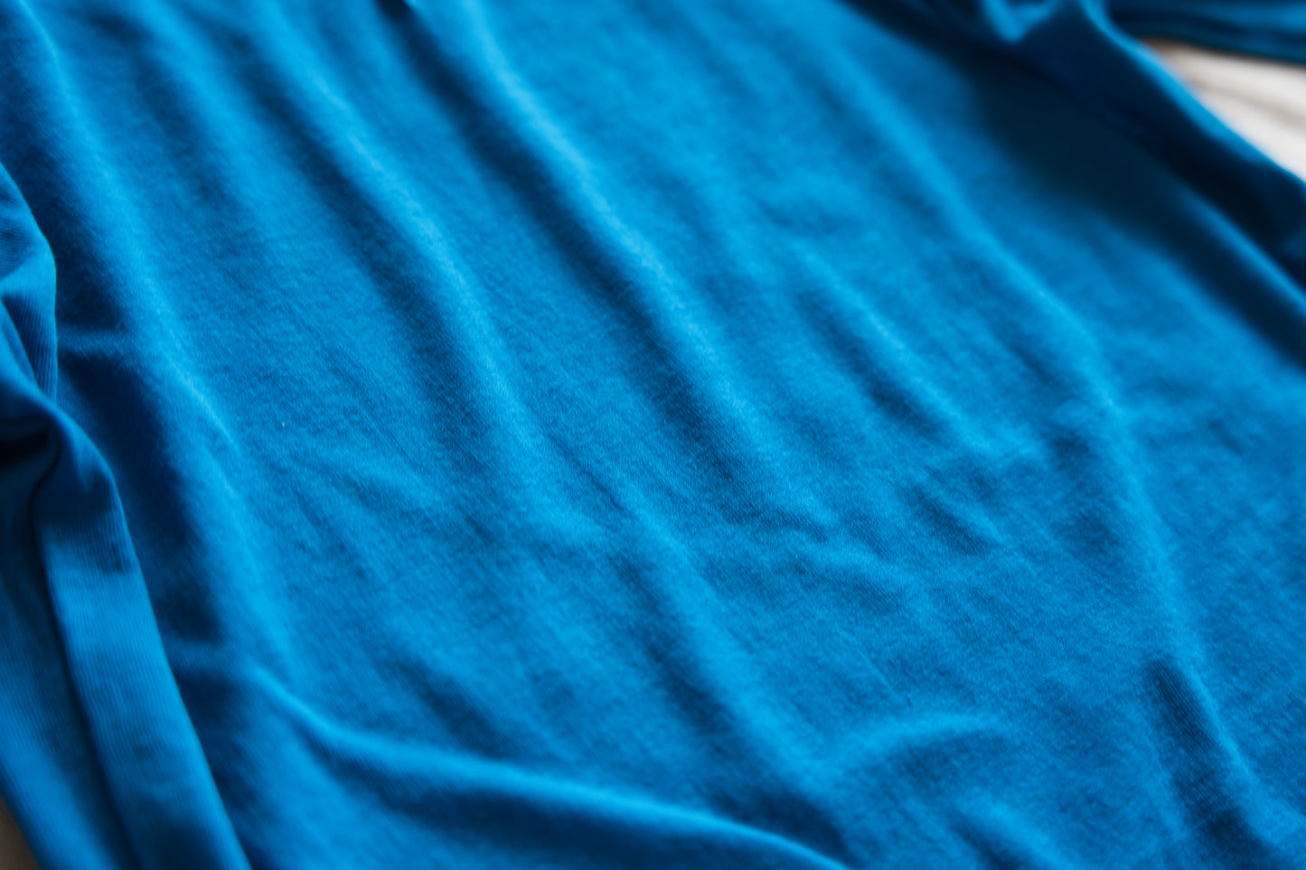 Sheer Rib RInger Half Sleeve/Blue(Ecru)