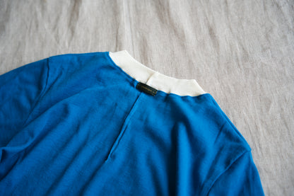 Sheer Rib RInger Half Sleeve/Blue(Ecru)