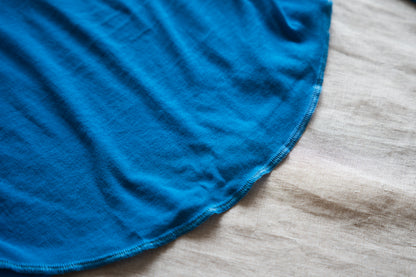 Sheer Rib RInger Long Sleeve/Blue(Ecru)