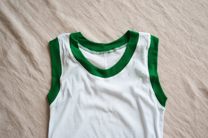 Sheer Rib RInger Tank-Top/Light-blue(Green)