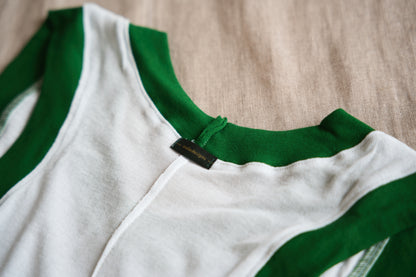 Sheer Rib RInger Tank-Top/Light-blue(Green)