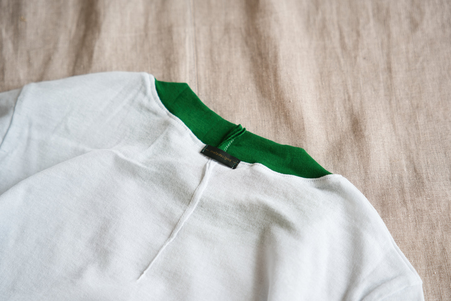 Sheer Rib RInger Half Sleeve/Light-blue(Green)