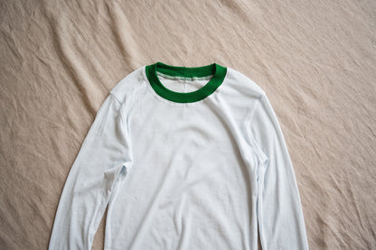 Sheer Rib RInger Long Sleeve/Light-blue(Green)