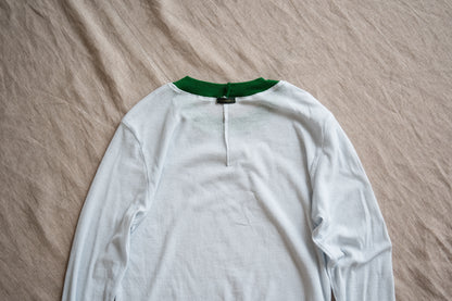 Sheer Rib RInger Long Sleeve/Light-blue(Green)