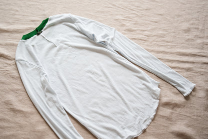 Sheer Rib RInger Long Sleeve/Light-blue(Green)