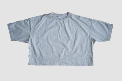 クロップドTシャツ/Cropped T-shirt/Sand gray