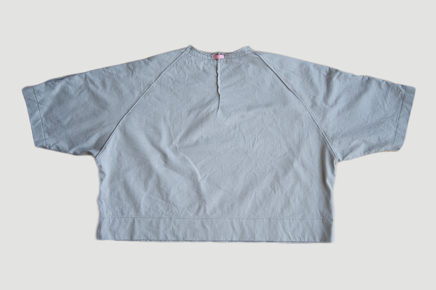 クロップドTシャツ/Cropped T-shirt/Sand gray