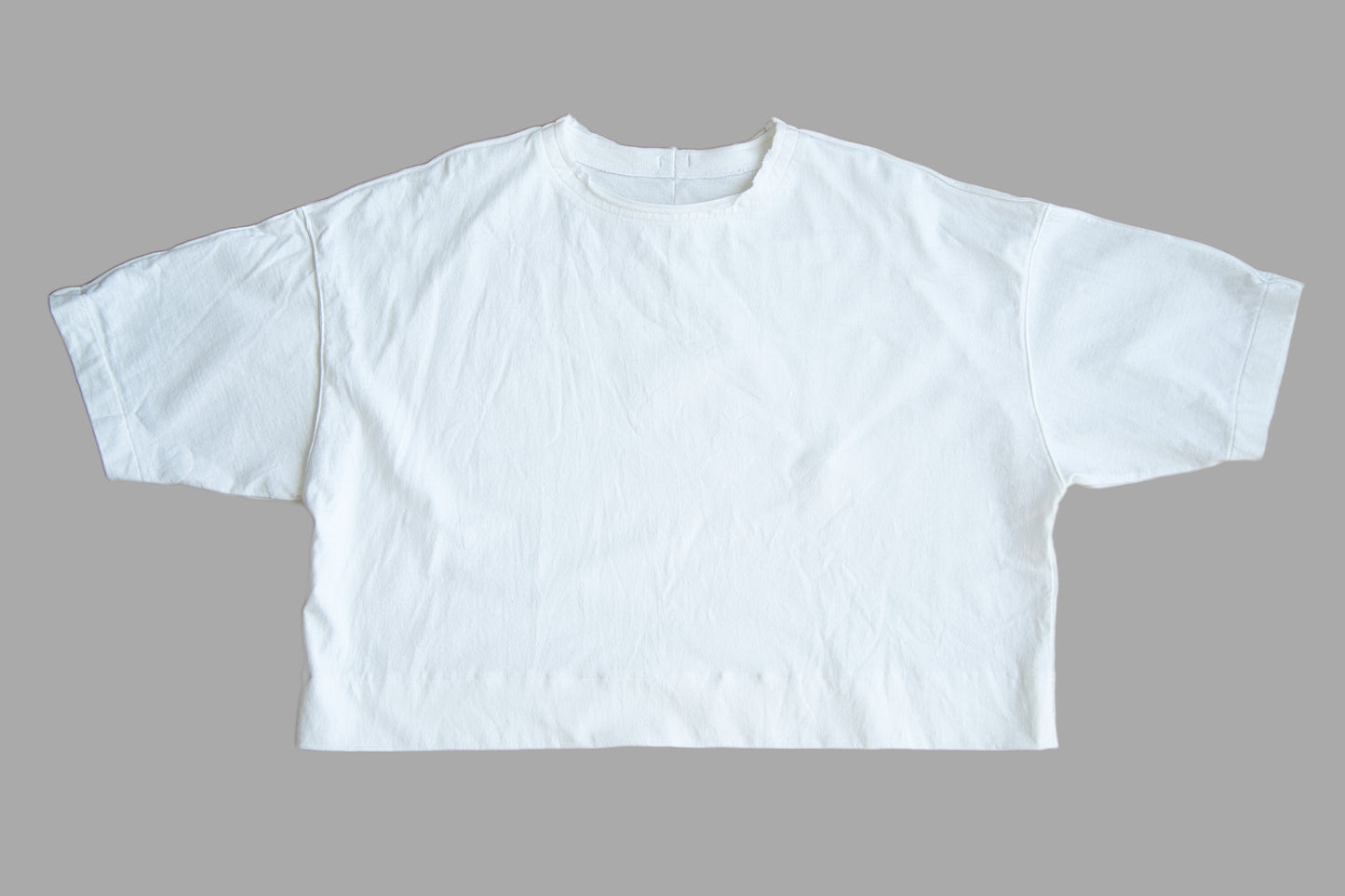 クロップドTシャツ/Cropped T-shirt/Off white