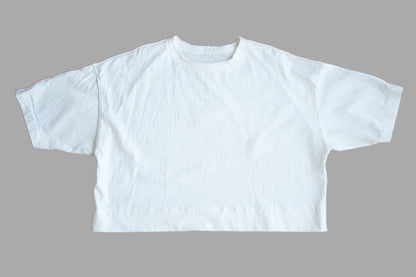 クロップドTシャツ/Cropped T-shirt/Off white