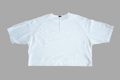 クロップドTシャツ/Cropped T-shirt/Off white