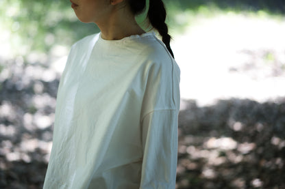 クロップドTシャツ/Cropped T-shirt/Off white