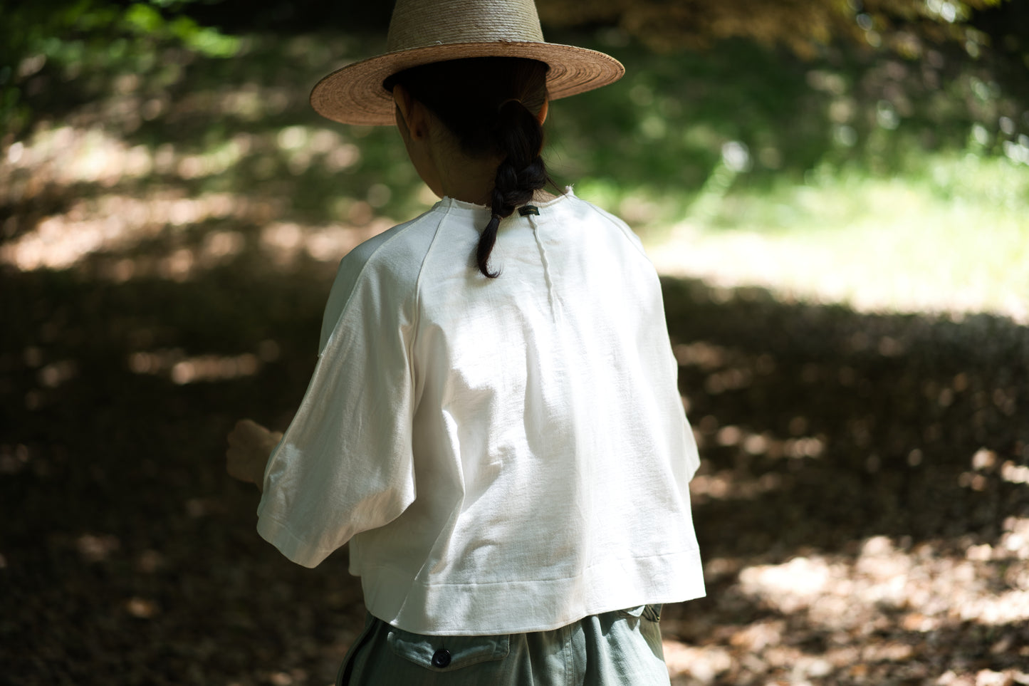 クロップドTシャツ/Cropped T-shirt/Off white