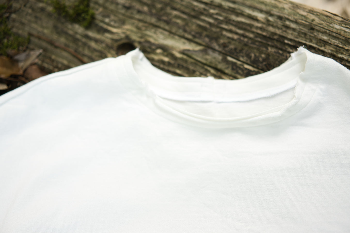 クロップドTシャツ/Cropped T-shirt/Off white