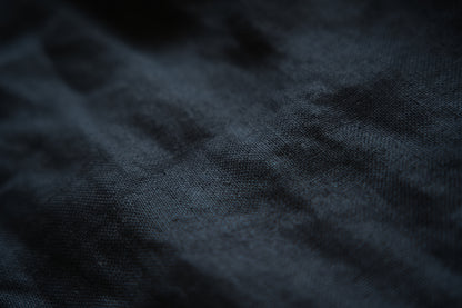 Oxford Linen Wide Pants/Night Navy