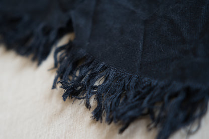 Oxford Linen Fringe Dress/Night Navy