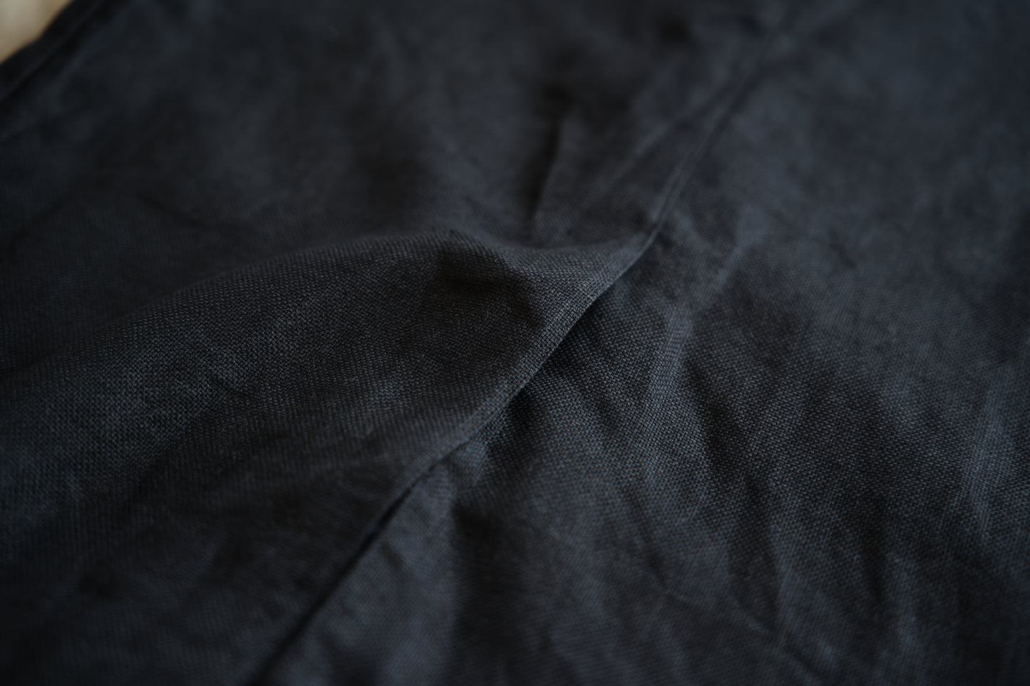 Oxford Linen Fringe Dress/Night Navy
