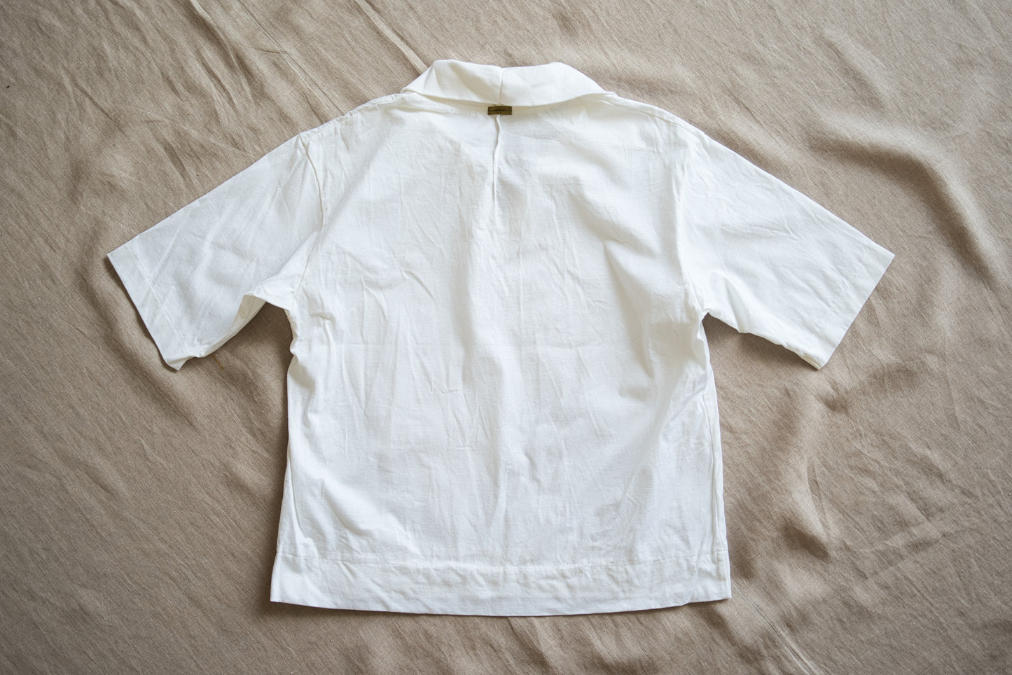 Prime Cotton V-neck Polo/White