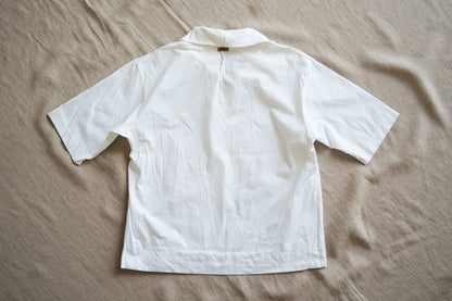 Prime Cotton V-neck Polo/White
