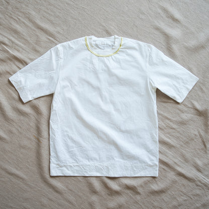 Prime Cotton Rim Regular T/White