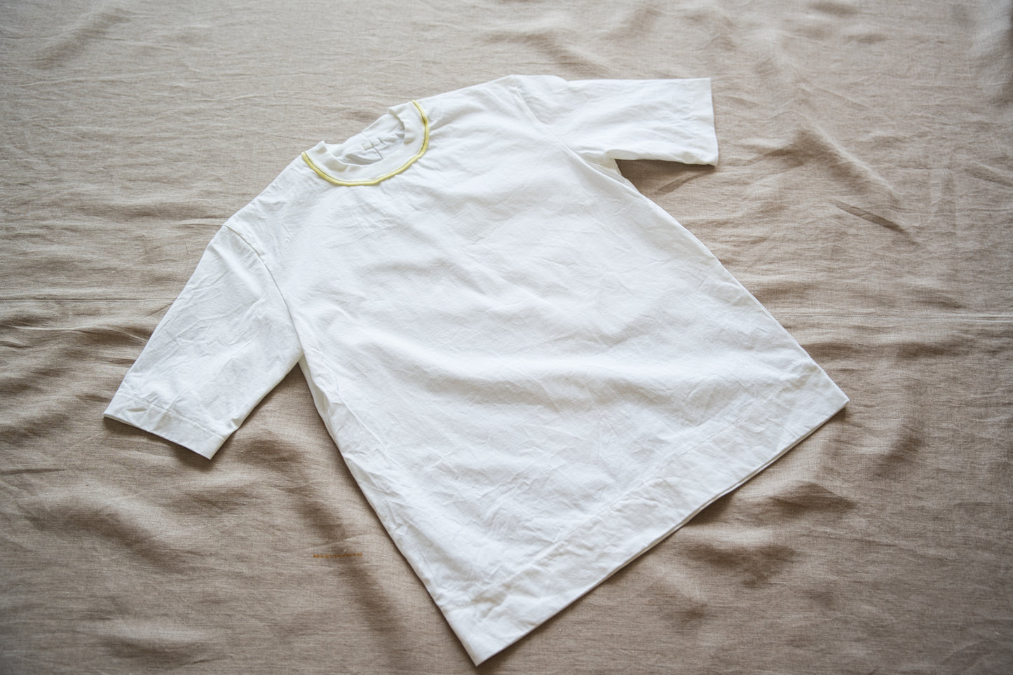 Prime Cotton Rim Regular T/White