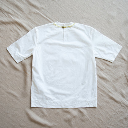 Prime Cotton Rim Regular T/White