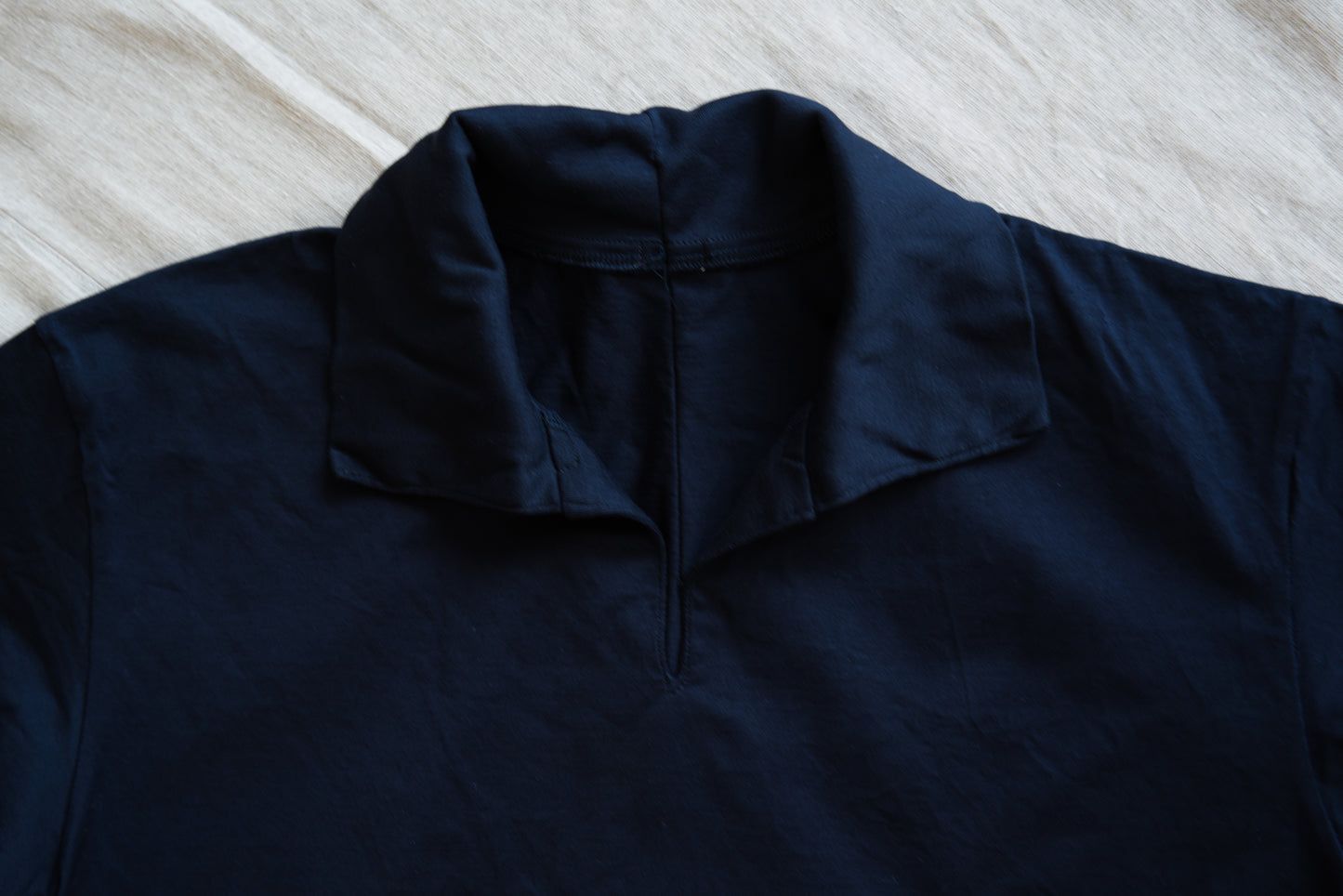 Prime Cotton V-neck Polo/Navy