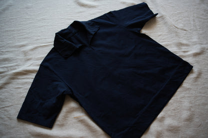 Prime Cotton V-neck Polo/Navy