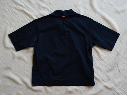 Prime Cotton V-neck Polo/Navy